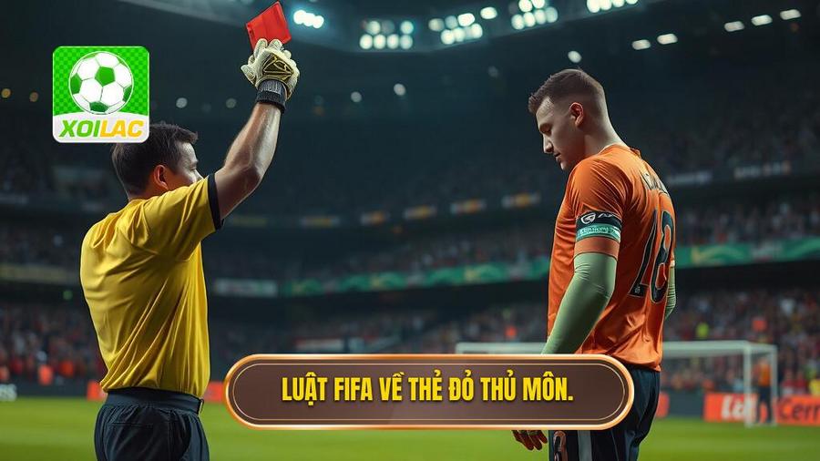1. Luật FIFA về thẻ đỏ thủ môn.
