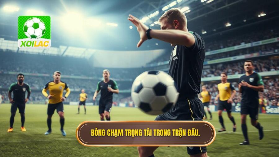 2. Bóng chạm trọng tài trong trận đấu.