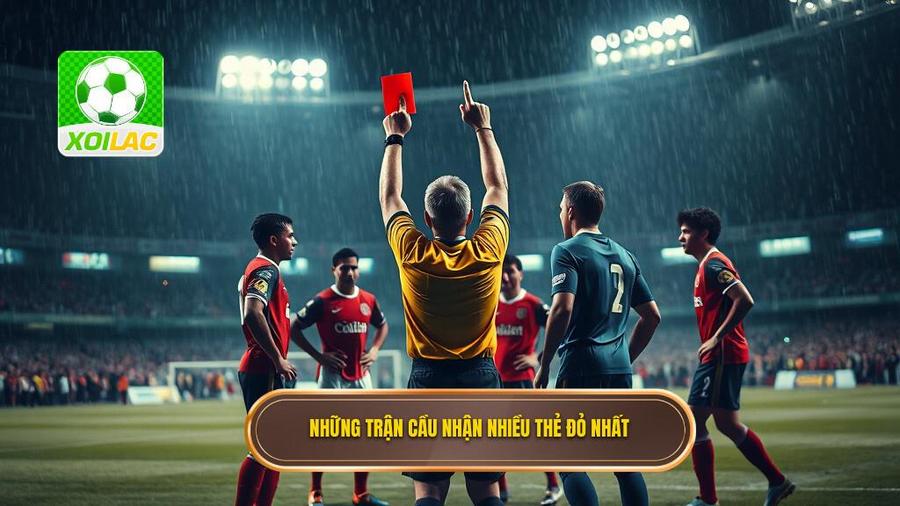 2. Những trận cầu nhận nhiều thẻ đỏ nhất