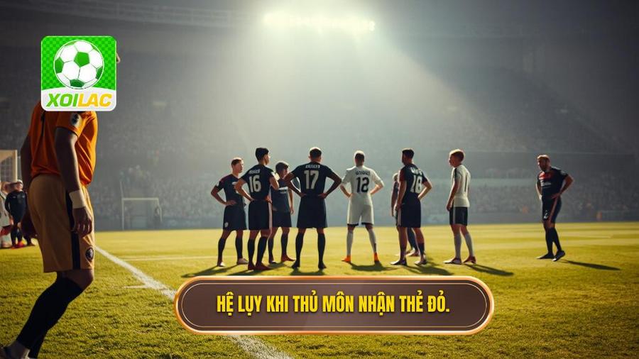 3. Hệ lụy khi thủ môn nhận thẻ đỏ.