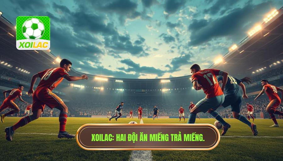 XOILAC Hai đội ăn miếng trả miếng.